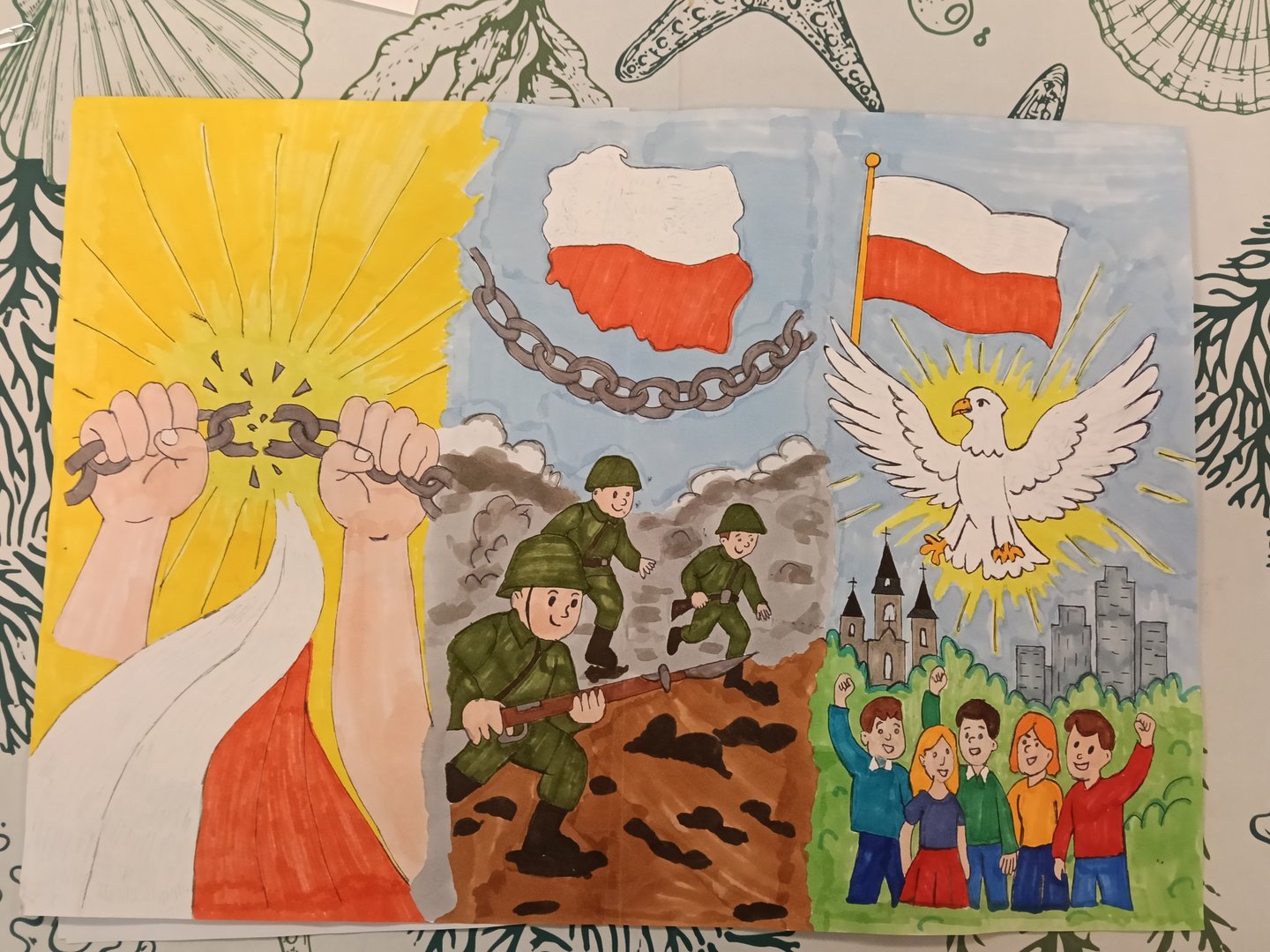 Praca plastyczna zgłoszona do konkursu Symbole Wolności